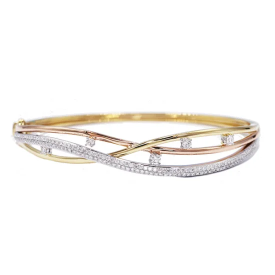 Kavallieri Double Mini Twist Bangle, Gold – Mvintage