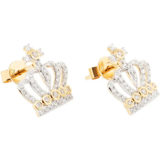 Diamond earring with on sale cross