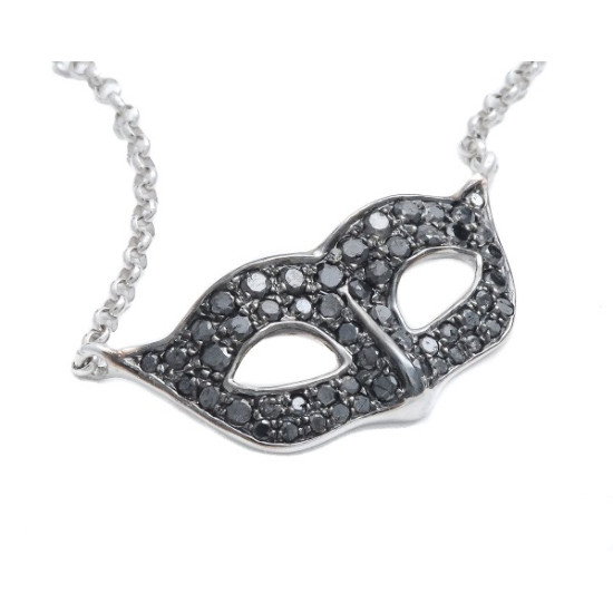 Black Diamond Mask Necklace