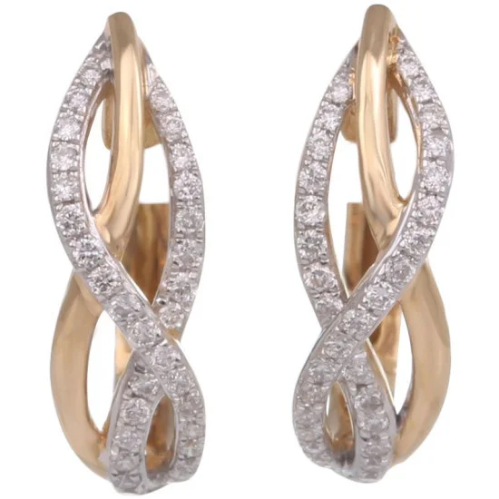 Diamond hoop clearance stud earrings